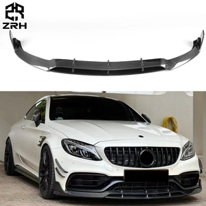 Lèvre de pare-chocs avant en fibre de carbone de style BS de haute qualité, à fixer par boulons, pour <span class=keywords><strong>Mercedes</strong></span> <span class=keywords><strong>Classe</strong></span> C W205 C63 Coupé LCI <span class=keywords><strong>2019</strong></span>+ - Product Image 1