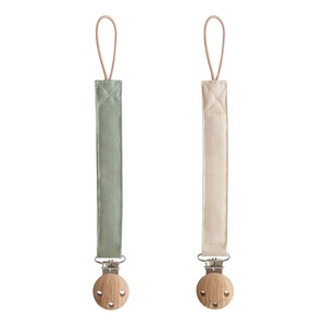 Clip per Ciuccio in Cotone Muslin, Catena <span class=keywords><strong>Portaciuccio</strong></span>, Accessori per l'Alimentazione del Neonato - Product Image 1