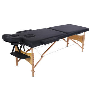 Lit de massage facial pliable en bois portable en gros, lit de massage multifonctionnel pour les salons de beauté - Product Image 1