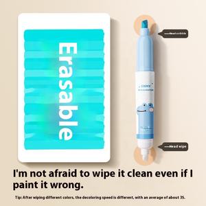 Juego de Marcadores Macaron Enmi Morandi, Gran Capacidad, 6 Piezas, Marcador Borrable en Colores Claros para Notas de Arte y Marcado - Product Image 4