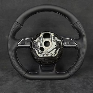 Volante in Vera Pelle e Fibra di Carbonio di Alta Qualità Nuovo Stile Sport Pro per <span class=keywords><strong>AUDI</strong></span> RS7 RS3 RS4 RS5 <span class=keywords><strong>RS6</strong></span> S8 Q3 Q5 A4 A5 A6 A7 - Product Image 4