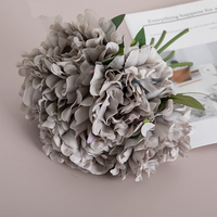 BF-AF07 Nouveau design, bouquet de fleurs artificielles en soie blanche et rose poudré de haute qualité, fait main, pour Noël et la rentrée scolaire