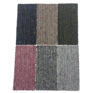 Bán buôn vải Nhà cung cấp sọc kiểm tra Jacquard dệt Tweed LEN/Polyester Vải cho quần áo 4258 - Product Image 3