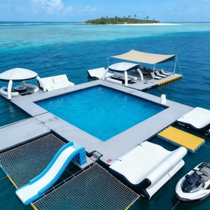 Équipement <span class=keywords><strong>de</strong></span> <span class=keywords><strong>parc</strong></span> aquatique gonflable durable et imperméable, <span class=keywords><strong>quai</strong></span> flottant gonflable pour les loisirs et le divertissement en station balnéaire - Product Image 3