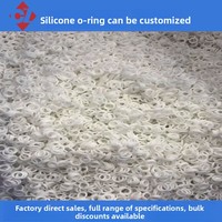 Joints toriques en silicone résistants aux hautes températures, diamètre du fil 1 mm, modèle Cz007, fabricant de Foshan, blanc