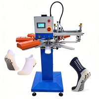 Machine d'impression automatique rotative pour chaussettes antidérapantes en silicone, adaptée à la production de chaussettes pour adultes, bébés et animaux de compagnie