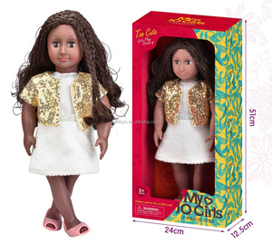 Muñeca Americana <span class=keywords><strong>de</strong></span> PVC <span class=keywords><strong>de</strong></span> Moda, Recién Llegada, Juguete para Niños y Niñas, Muñeca <span class=keywords><strong>de</strong></span> Vinilo con <span class=keywords><strong>Rotación</strong></span> <span class=keywords><strong>de</strong></span> 360 Grados, con Zapatos y Ropa, 18 Pulgadas, Regalos - Product Image 4