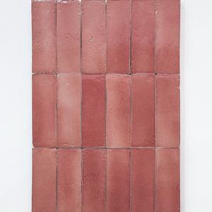 Ubin porselen Zellige merah muda gradien buatan tangan ubin Interior pedesaan akhir berkilau untuk kotak aplikasi dinding lantai - Product Image 1