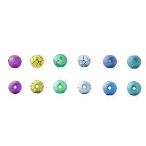 Zoryn Titanium Alloy TC4 Pure Titanium Bead Hypoallergenic Vacuum Electroplated Solid Straight Hole Stringing <b>Buddhist</b> Jewelry - Product Image 5