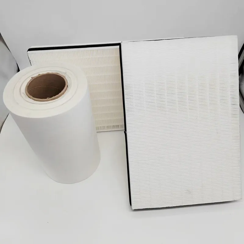 Produsen Cina gulungan Filter HEPA pembersih udara kertas filter bahan mentah