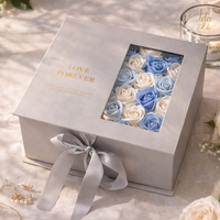 Boîte à bijoux en forme de rose pour la Saint-Valentin - Emballage de vœux pour colliers et bagues