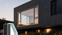 Nuevas Ventanas Corredizas Abatibles de Estilo Europeo Hechas a Medida, Eficientes Energéticamente, con Vidrio de Doble Panel Low-E y Rotura de Puente Térmico de Acero