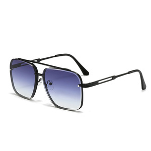 High Quality Retro <b>Square</b> Frame <b>Sunglasses</b> Unisex New Arrival UV400 Lenses Outdoor Riding Fashion Metal Lainiao 6166 - Product Image 1