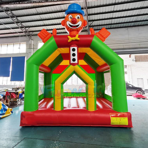 Castillo inflable para fiestas infantiles con tobogán, combo de brincolín inflable con diseño de payaso de circo. - Product Image 6