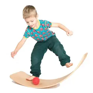 Topko placa de equilíbrio de madeira eco friendly, fitness para crianças
