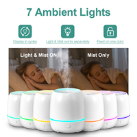 Mini humidificateur à brume froide USB avec arrêt automatique 100 ml et diffuseur d'huiles essentielles pour la maison, le bureau et l'hôtel