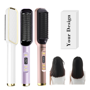 0728 Professional Lcd Precise Temp Hair Iron Hot Comb Thermal Brush Long Lasting Straightening for Beauty Routine Care - Product Image 1