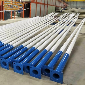 <span class=keywords><strong>Poteau</strong></span> de lampadaire solaire en acier <span class=keywords><strong>galvanisé</strong></span> à chaud à bras simple ou double, personnalisé par le fabricant, pour extérieur, <span class=keywords><strong>2M</strong></span> 3M 4M 5M 6M 7M 8M - Product Image 1