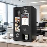 Distributeur de café compact TCN – Machine à café de bureau professionnelle, du grain à la tasse, broyage frais en 60 secondes pour bureaux et entreprises