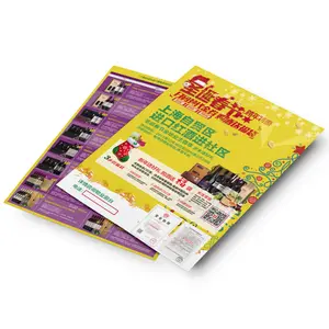 Flyer Printing Service in Various Paper and Color Large Size CMYK Printing Press in High Speed Luxury Materials Choice