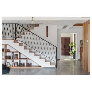 <span class=keywords><strong>Escalera</strong></span> Recta Prima con Peldaños en Espiral en <span class=keywords><strong>la</strong></span> Parte Inferior para Instalación en Esquinas y Optimización del Espacio - Product Image 1