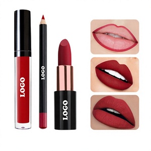 Set de Brillo Labial Mate y Delineador de Labios de Marca Privada MLM, Altamente Pigmentado, Resistente al Agua, Combo de Labios Mate, Kit de Maquillaje al por Mayor OEM - Product Image 1