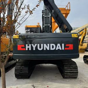 Excavatrice sur chenilles Hyundai R225 d'occasion d'origine coréenne, 22,2 tonnes, pelle de taille moyenne, matériel de construction d'occasion, faible nombre d'heures de fonctionnement - Product Image 4