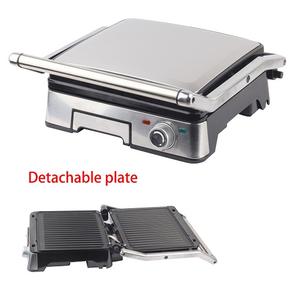 Plateau à huile amovible, électrique <span class=keywords><strong>XL</strong></span>, plaque antiadhésive en acier inoxydable, grille de Contact <span class=keywords><strong>Panini</strong></span> avec plaques détachables - Product Image 2
