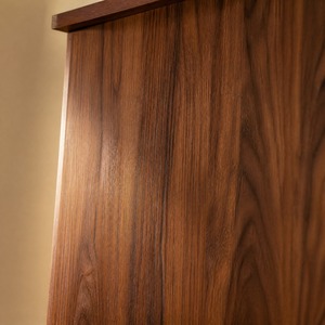 Mobile TV in Legno di Noce, <span class=keywords><strong>Moderno</strong></span> e Minimalista, con Ante a Doghe Senza Maniglie, Console Multimediale con Cassetti, Unità TV da <span class=keywords><strong>Parete</strong></span> per <span class=keywords><strong>Soggiorno</strong></span> - Product Image 6