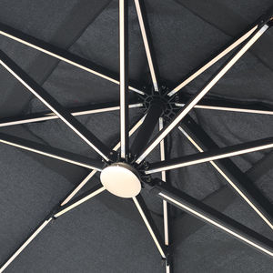 Moderno impermeabile in alluminio LED a sbalzo parasole ombrello pieghevole leggero per Patio giardino parco mobili da esterno - Product Image 6