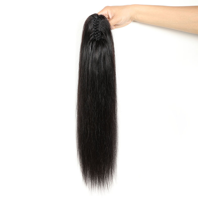 #1B Claw Clip Ponytail Yaki Hair