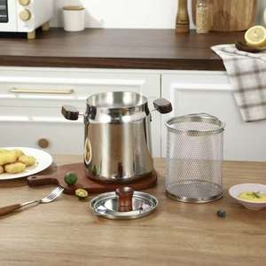 Récipient multifonctionnel en métal <span class=keywords><strong>de</strong></span> grande capacité pour graisse <span class=keywords><strong>de</strong></span> bacon Pot <span class=keywords><strong>de</strong></span> passoire à huile avec <span class=keywords><strong>panier</strong></span> <span class=keywords><strong>de</strong></span> <span class=keywords><strong>friteuse</strong></span> et pot <span class=keywords><strong>de</strong></span> filtre à huile - Product Image 3