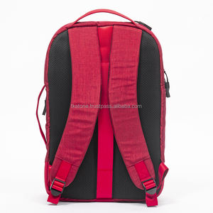 Vietnam Custom Women's Red Sports <b>Laptop</b> Backpack 15" <b>Sleeve</b> 15L Capacity Water Resistant Zipper Closure for Travel Business - Product Image 4