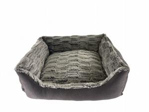 Langlebiges Sofa-Stoff Hundebett Quadratisch Vorrätige Hundebetten Wendbare Haustierbetten - Product Image 2