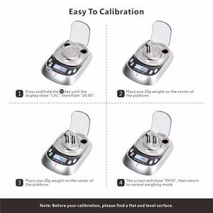 Hochpräzise digitale Milligramm-Skala Schmuck 50g/0.001g Mini-Gramm-Skala mit Tare-Funktion für Pulver-Goldschmuck - Product Image 4