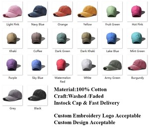 Gorra de Béisbol Personalizada con Bordado de Logotipo, Gorra de Béisbol de Algodón Desgastado de Calidad, Gorras Estilo 3D, Gorra Deportiva para Hombre - Product Image 2