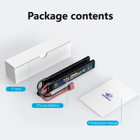 Paket Baterai LiPO RC Melasta Isi Ulang 1200mAh 7.4V dengan Konektor Deans T Plug Dirancang untuk Kendaraan Balap Redcat