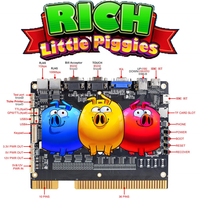Carte de jeu verticale Rich Little Piggies pour jeu de compétences, version normale/prévisualisation des compétences, carte PCB, prix usine, pour 4 machines de jeu d'arcade