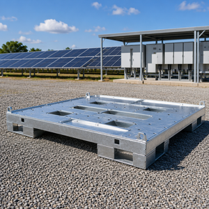Base de Plataforma para Inversor Fotovoltaico de Acero Inoxidable SS304 Soldado, Estructura de Soporte Galvanizada en Caliente, Fabricación Personalizada OEM/ODM - Product Image 1