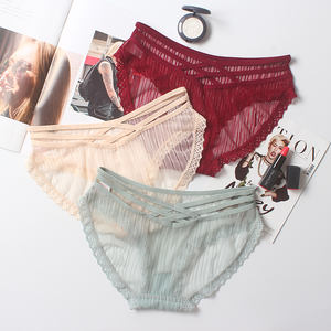 Sous-vêtements Sexy pour femmes, culotte en dentelle, taille basse, sans couture - Product Image 3