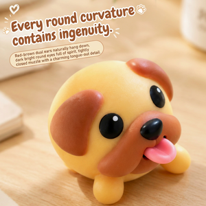 Cute Mashidog sticking out its tongue squishy stress-relief toy for the office, slow-rebound squishy toy - Product Image 3