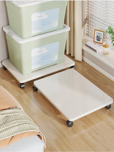 Base de rehaussement amovible en bois à rotation à 360 degrés pour ordinateur de bureau, roulettes universelles - Product Image 4