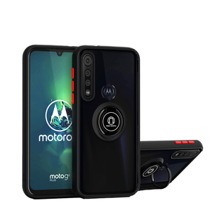 Venta al por mayor de TPU suave soporte de coche funda de teléfono móvil Color PC cubierta móvil anillo Kickstand para <span class=keywords><strong>Motorola</strong></span> G8Play/<span class=keywords><strong>One</strong></span> <span class=keywords><strong>Macro</strong></span> G8 Plus - Product Image 1