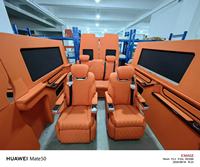 Nouvelle lampe de toit, intérieurs complets, siège de voiture, banquette, chaise pliante, cloison TV 55 pouces, panneaux latéraux et arrière pour Sprinter W907