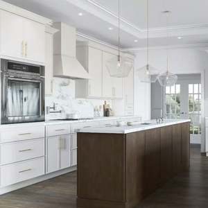 Juego de Muebles de Cocina Modulares de Madera con Acabado UV y Cierre Suave, Estilo Europeo Moderno, Listos para Armar, para Uso en Apartamentos y Centros Comerciales - Product Image 4