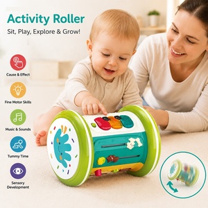 Jouet musical éducatif pour tout-petits, tambour d'activités multifonctionnel, jouet sensoriel pour l'apprentissage <span class=keywords><strong>de</strong></span> <span class=keywords><strong>la</strong></span> coordination œil-<span class=keywords><strong>main</strong></span> - Product Image 1