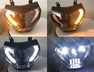 Phare LED YongJin avec clignotant jaune pour YAMAHA <span class=keywords><strong>MT09</strong></span> FZ09 2014 2015 2016 pour MT07 2018 <span class=keywords><strong>2019</strong></span> - Product Image 6