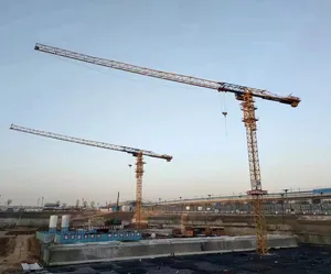 Guindaste de torre topless China, guindaste de torre usado de 6 toneladas para construção, guindastes de torre para venda