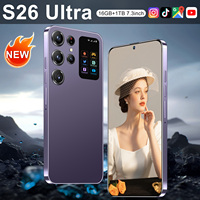 Nuevo S26Ultra, Teléfono Inteligente Android 15 5G de 7.3 Pulgadas, 16GB de RAM, 1TB de Almacenamiento, Cámara de 108MP, 4G LTE, Desbloqueado
