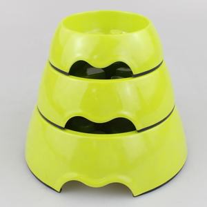 Grosir mangkuk hewan peliharaan makan lambat Ramah Lingkungan & pemberi makan desain melamin padat untuk anak anjing kecil kucing bepergian - Product Image 2